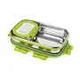 Cello Click It Stainless Steel Lunch Pack for Office & School Use (Veg Box Included Green), 4 image