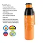 Cello Puro Steel-X Zen Inner Steel Outer Plastic with PU Insulation Water Bottle 600ml Orange, 6 image