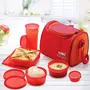 Cello Max Fresh Sling 5 Container Lunch Box With Bag Orange, 3 image