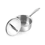 Cello Induction Base Tri-Ply Sauce Pan with Stainless Steel Lid 1.6 Litre 16cm, 6 image