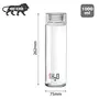 Cello H2O Soda-lime Glass Fridge Water Bottle with Plastic Cap 1000ml Clear, 4 image