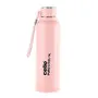 Cello Swift Steel Flask 1 L (Silver) & Cello Puro Steel-X Benz Inner Steel and Outer Plastic with PU Insulation Water Bottle 900 ml (Pink), 5 image