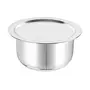Cello Stainless Steel Tope with Lid Induction Bottom Set of 5 (Capacity - 1.1L 1.4L 1.9L 2.5L 3.1L) Silver Medium (SS_TOPE_SS_LID_IB_SET5), 7 image