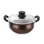 Cello Non Stick Induction Compatible Gravy/Biryani Handi with Stainless Steel Lid 1.5 LTR Brown, 7 image