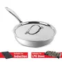 Cello Armour Induction Base Tri-Ply Fry Pan with Stainless Steel Lid 24cm, 3 image