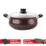 Cello Non Stick Induction Compatible Gravy/Biryani Handi with Stainless Steel Lid 1.5 LTR Brown, 5 image