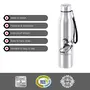 Cello CLO_SS_GLDI_1L_ST2 Stainless Steel Water Bottle 700ml 1 Pc Silver, 3 image