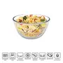 Cello Ornella Toughened Glass Mixing Bowl without Lid Set of 3 (500ml1000ml1500ml), 5 image
