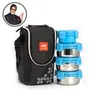 Cello Lifestyle Stainless Steel Flask 1000ml & Cello Max Fresh Click Steel Lunch Box Set 4-Pieces Blue, 6 image