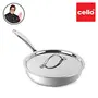 Cello Armour Induction Base Tri-Ply Fry Pan with Stainless Steel Lid 24cm, 2 image