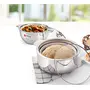 Cello Smart Serve Stainless Steel Double Walled Casserole Gift Set Insulated 900ml 2pc Silver, 6 image