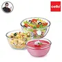 Cello Ornella Toughened Glass Mixing Bowl without Lid Set of 3 (500ml1000ml1500ml), 3 image