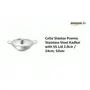 Cello Steelox Premia Stainless Steel Kadhai with SS Lid 2.0Ltr / 24cm Silver Medium, 2 image