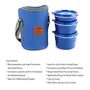 Cello Max Fresh Hot Wave Lunch Box Inner Steel Blue (Capacity - 225ml 375ml & 550ml), 6 image
