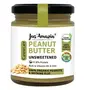 Jus' Amazin Crunchy Organic Peanut Butter - Unsweetened (200g) | 27.8 % Protein | Single Ingredient - 100% Organic Peanuts (no added Sugar/Salt) | Vegan | Dairy Free | Keto | Clean Nutrition