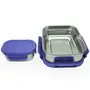 Jaypee Plus Stainless Steel Lunch Box Now Steel Sr- 2 Pieces 900 mlBlue, 4 image