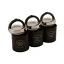 Jaypee Plus Classique 3 Set of 3 Tea Sugar & Coffee Container Black, 4 image