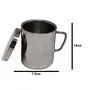 Dynore Stainless Steel Set of 6 Sober Tea Mug with Multipurpose Lids Coaster, 4 image