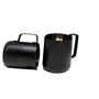 Dynore Stainless Steel Black Matt Milk Jug / Mug 800/600 ml (Set of 2)