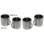 Dynore Set of 4 Double Wall Small Sober Tea Cups, 2 image