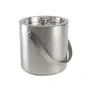 Dynore Stainless Steel Double Wall Ice Bucket 1000 ml- Set of 2, 2 image