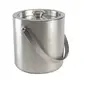 Dynore Stainless Steel Double Wall Ice Bucket 1000 ml with Ice Tong- Set of 2, 3 image