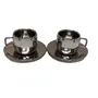 Dynore Stainless Steel 6 Pcs Saucers for Serving Tea/Coffee, 2 image