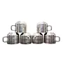 Dynore 6 pc Double Wall Tool Touch Tea/Coffee Cups