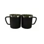Dynore Stainless Steel Black Sober Tea/Coffee Cup- Set of 2 Black, 2 image