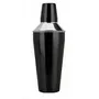 Dynore 2 pc Black Color bar Set - Cocktail Shaker 750 ML and Double Sided Peg Measure 30/60 ML, 3 image