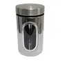 Dynore Side Window Click Lock Stainless Steel Canister, 2 image