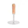 Dynore Stainless Steel Pav Bhaji Masher, Boil Potato Masher Other Vegetable Masher with Wooden Handle