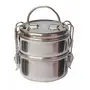 Dynore Stainless Steel Clip Tiffin for 2 Compartment, 2 image