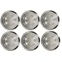 Dynore Set of 6 Stainless Steel Dinner Plates