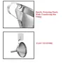 Dynore Stainless Steel Multipupose Funnel With Detachable Strainer/Filter For Cooking Oil, 2 image