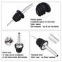 Dynore Stainless Steel 4 pcs Bar Accessories Set- PVC Muddler Black, Peg Measure, Ice Tong, Wine Pourer, 5 image