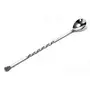 Dynore 11.4 inch Stainless Steel Bar Spoon with Black tip