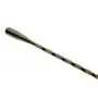 Dynore Stainless Steel Black Matt Teardrop Twisted Design Bar Spoon/Stirrer/Mixing Spoon, 3 image
