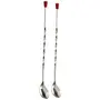 Dynore Set of 2 Bar Spoon with Red Tip