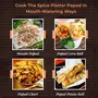 Spice Platter Sajji Chana Garlic Papad - 1600g Handmade Papad | Special Ziplock Packet | Pack of 4-400g Each (Chana Garlic), 5 image