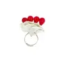 YOU & YOURS Adjustable Ring Handmade Artificial flowers Jewelry for girls ladies, 2 image