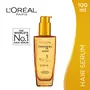 L'Oreal Paris Serum Protection and Shine For Dry Flyaway & Frizzy Hair With 6 Rare Flower Oils Extraordinary Oil 100 ml, 2 image