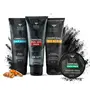 Bombay Shaving Company Activated Charcoal Facial Kit | Charcoal Face Wash 45 gm Charcoal Face Scrub 45 gm Charcoal Face Pack and Charcoal Peel Off Fancy Cover60gm