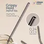 UrbanMade Straw Stainless Steel Straw for and Adults Reusable Metal Straw Set with Cleaning Brush Long Steel Straws for Drinking Juice & Drinks Reusable Straw Pipe - (2-Straight 2-Bend 1-Brush), 4 image