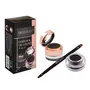 Swiss Beauty Waterproof Eyebrow & Gel Eyeliner 2 In 1 with Brush | Smudge proof Gel Eyeliner and Eyebrow Definer Pencil | Shade- Black  7G |, 5 image