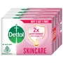 Dettol Skincare Moisturizing Bathing Bar with Glycerine (Buy 3 Get 1 Free - 75g each) Combo Offer on Bath 