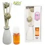 Allin Exporters 8 pcs Reed Diffuser with Ceramic Pot and 50ml Aroma Oil Combo Pack (Rose), 2 image