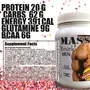 Develo Mass Gainer Protein Powder for Lean Muscle Gain in Men 500 g (Kesar Badam), 3 image