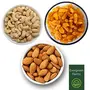 Evergreen Farms Californian Almonds Badam Premium Whole Cashews Kaju and Fresh Yellow Raisins Dry Fruits Combo (200 Grams Each-Total 600 Grams Pack), 3 image
