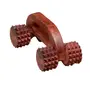 FA INDUSTRIES 4 wheel back massager foot feet massager 6 Rod (11x6x2 cm) for foot Brown colour (Only Massager Manufacturering), 6 image